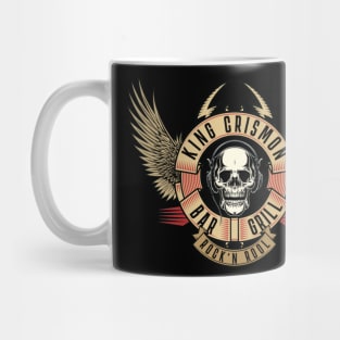 one skull and wings crismon Mug